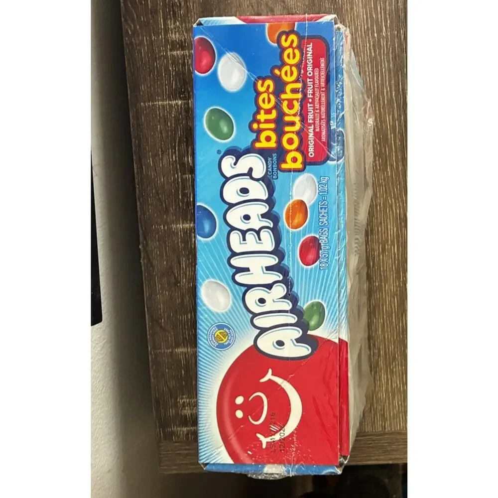 Airheads Bites Bouchees Candy 2 Oz Bags Original Fruit 18 Pack CASE BB 12/2026